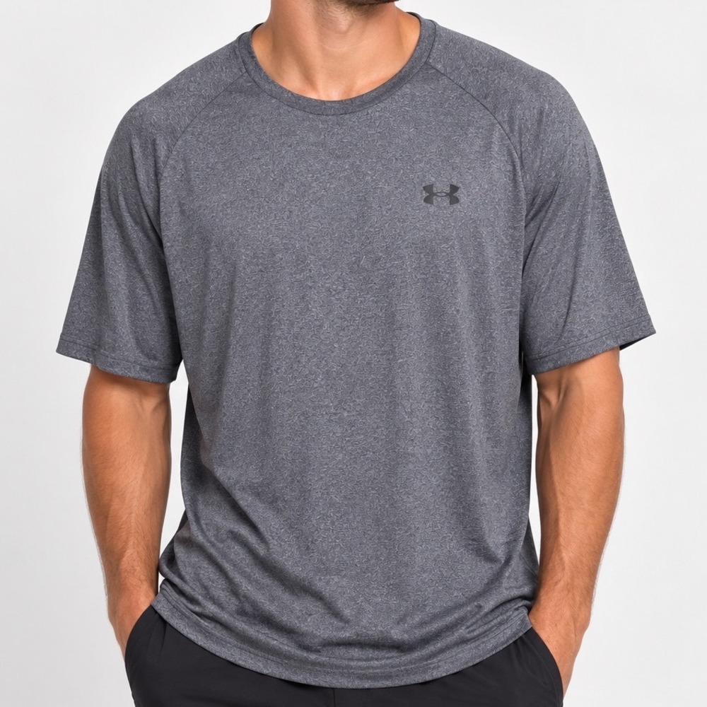 Under Armour Men's XXLT Tech T Shirt Gray Heather Athletic Gym Big Tall 2XLT